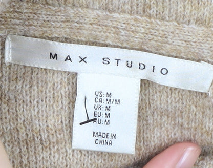 Womens UK Size M Max Studio Beige Cape Jumper