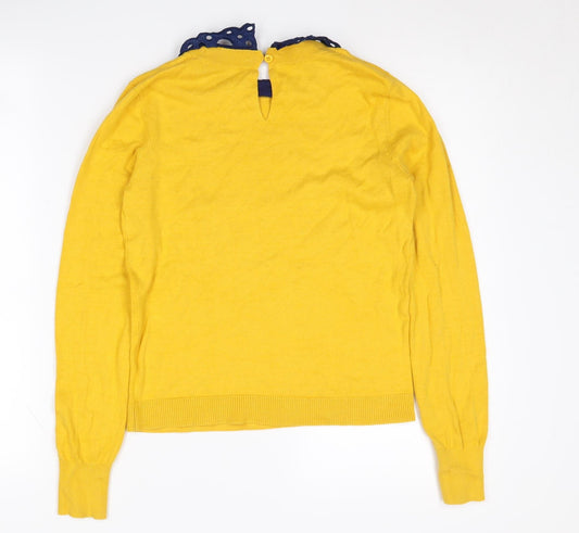 Womens UK Size S Oasis Yellow Pullover Jumper