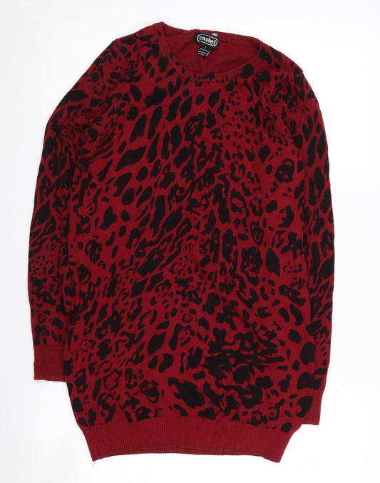 Womens UK Size S Cashel Red Pullover Jumper