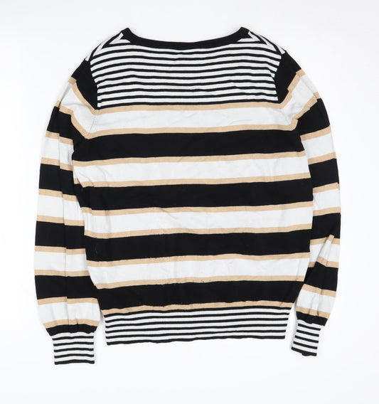 Principles Women's Multicolour Striped Pullover - Size 14