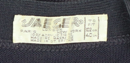 Jaeger Women's Black Cardigan Size 12, Button Accents