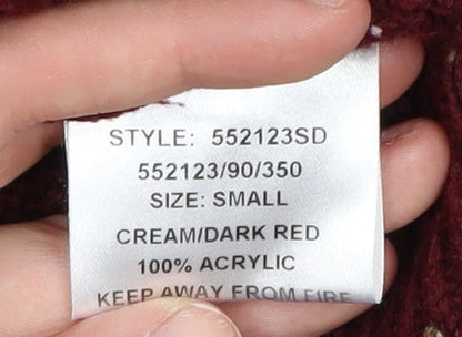 Lee Cooper Men's Red Christmas Pullover Jumper S