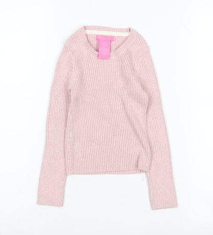Isaac Mizrahi Girls Pink Pullover Jumper 5-6 Years