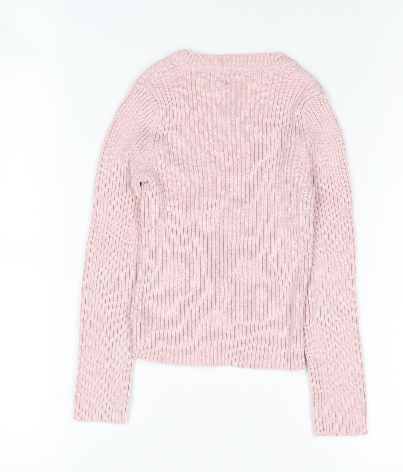 Isaac Mizrahi Girls Pink Pullover Jumper 5-6 Years