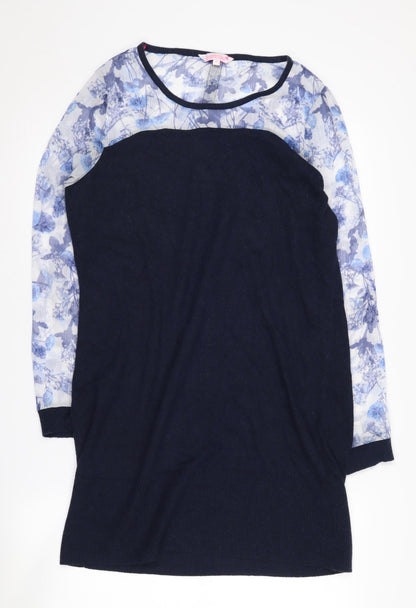 Butterfly by Matthew Williamson Women's Blue Floral Shift Dress