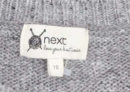 Womens UK Size 10 NEXT Grey Pullover Jumper