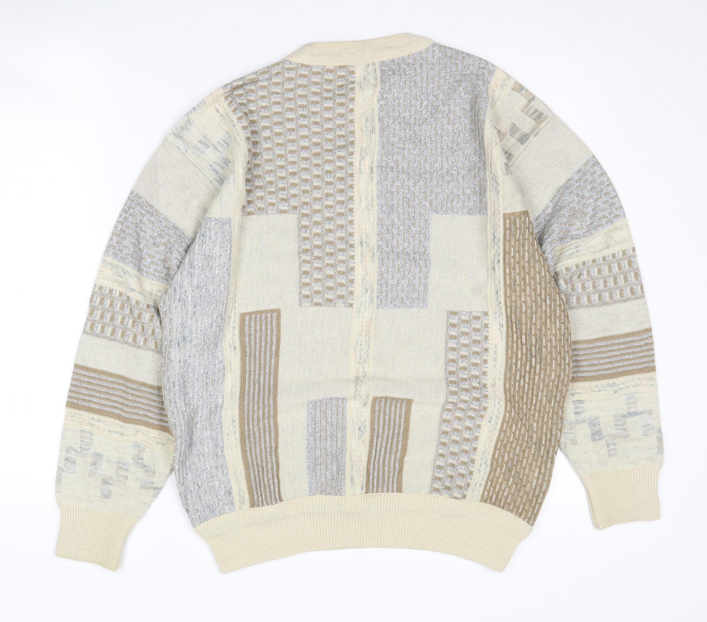 Pierre Sangan Men's Beige M Knit Pullover Jumper