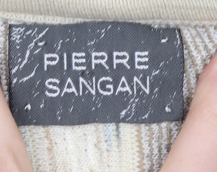 Pierre Sangan Men's Beige M Knit Pullover Jumper