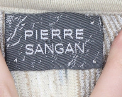 Pierre Sangan Men's Beige M Knit Pullover Jumper