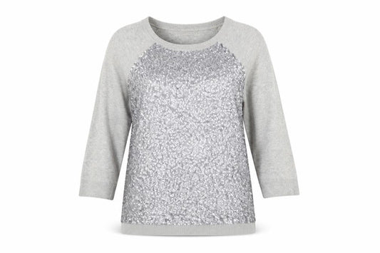 Womens UK Size 2 Whistles Grey Pullover Jumper