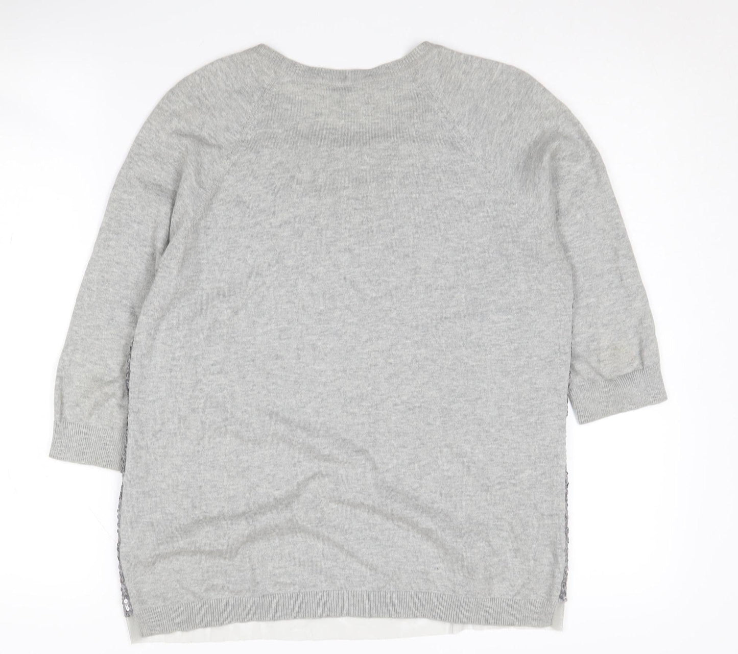 Womens UK Size 2 Whistles Grey Pullover Jumper