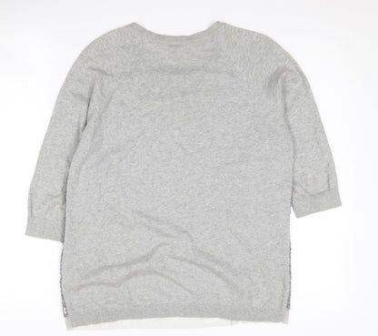 Womens UK Size 2 Whistles Grey Pullover Jumper