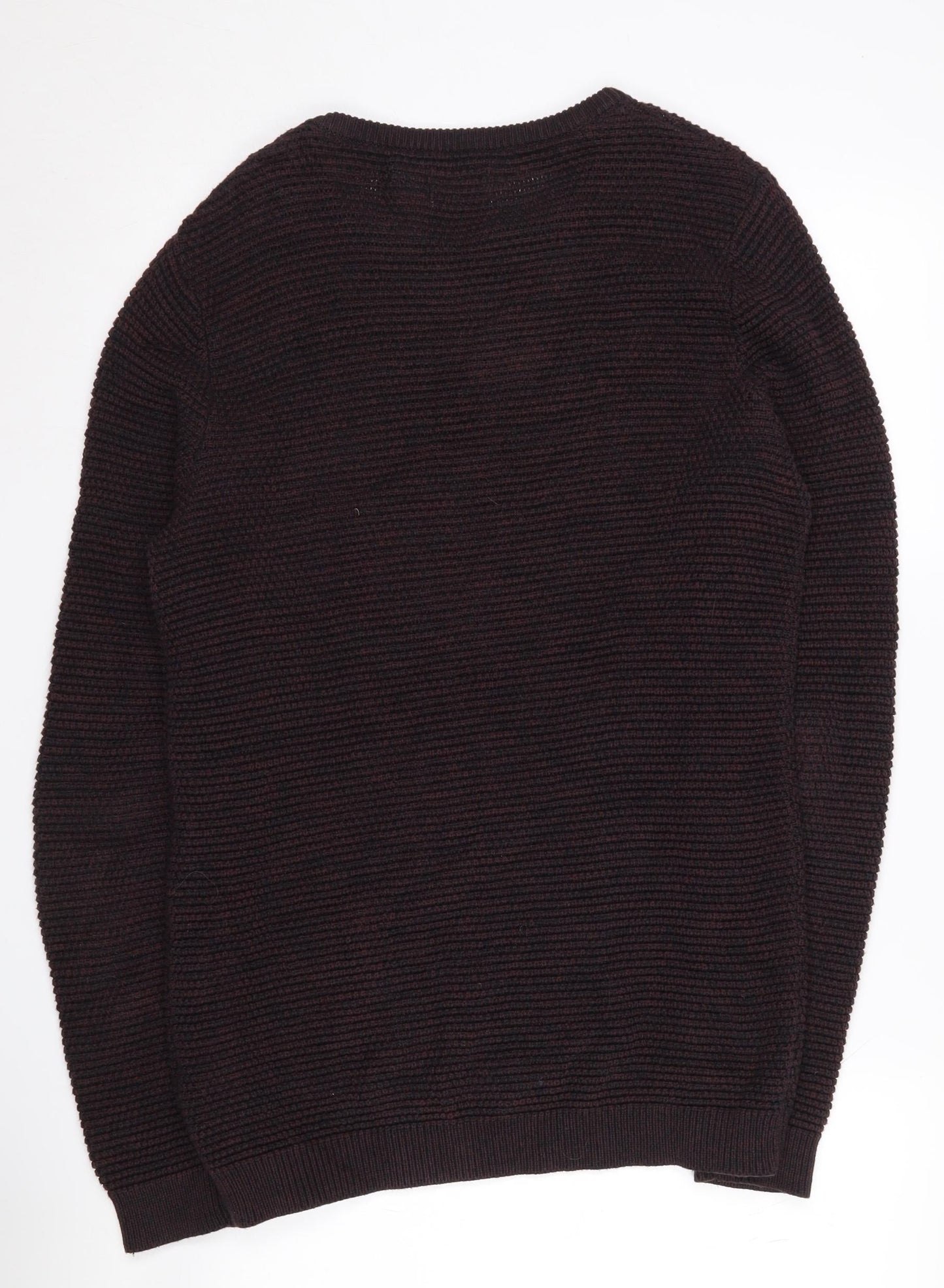 Selected Homme Men's Brown Cotton Pullover S