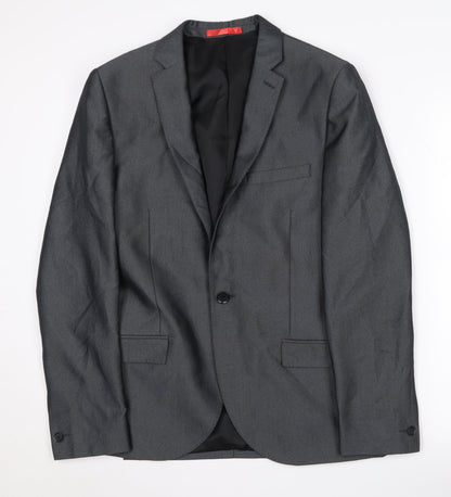 Mens UK Size 38 Ventuno 21 Regular Grey Suit Jacket