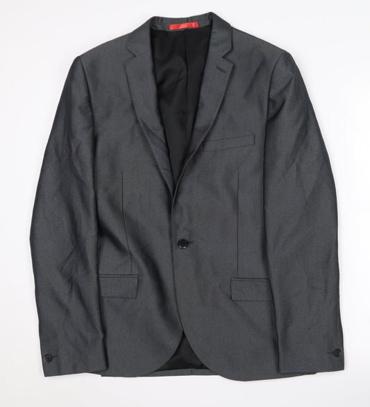 Mens UK Size 38 Ventuno 21 Regular Grey Suit Jacket