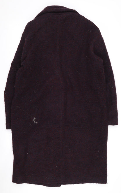 Womens UK Size S H&M Purple Overcoat