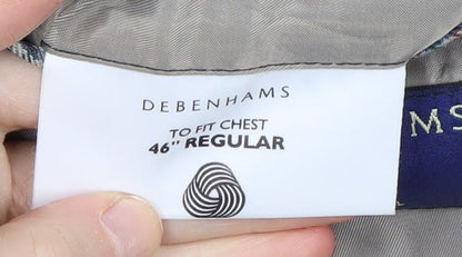 Mens UK Size 46 Debenhams Regular Multicoloured Suit Jacket
