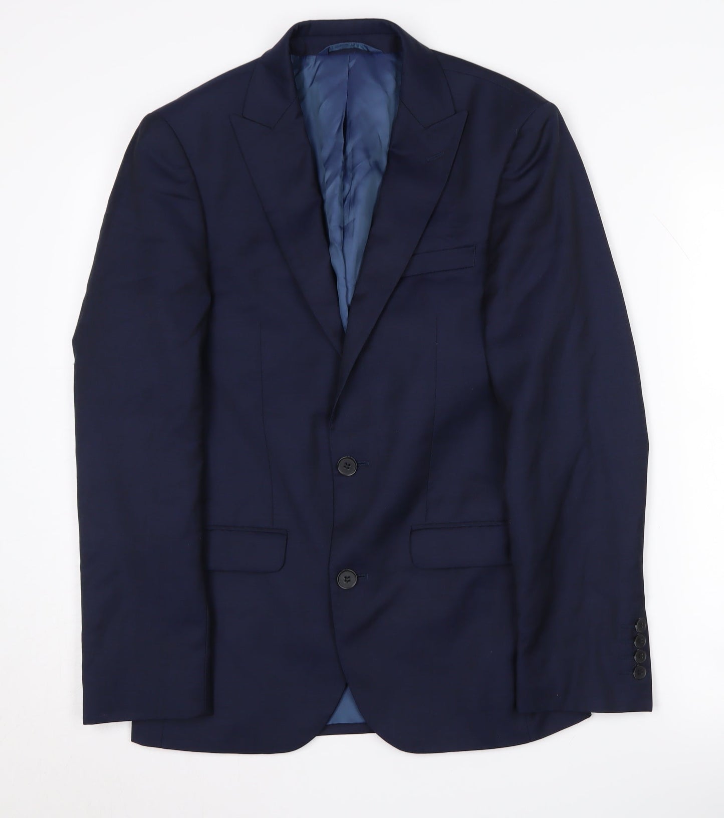 Mens UK Size 34 DKNY Regular Blue Suit Jacket
