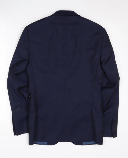 Mens UK Size 34 DKNY Regular Blue Suit Jacket