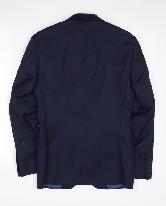 Mens UK Size 34 DKNY Regular Blue Suit Jacket