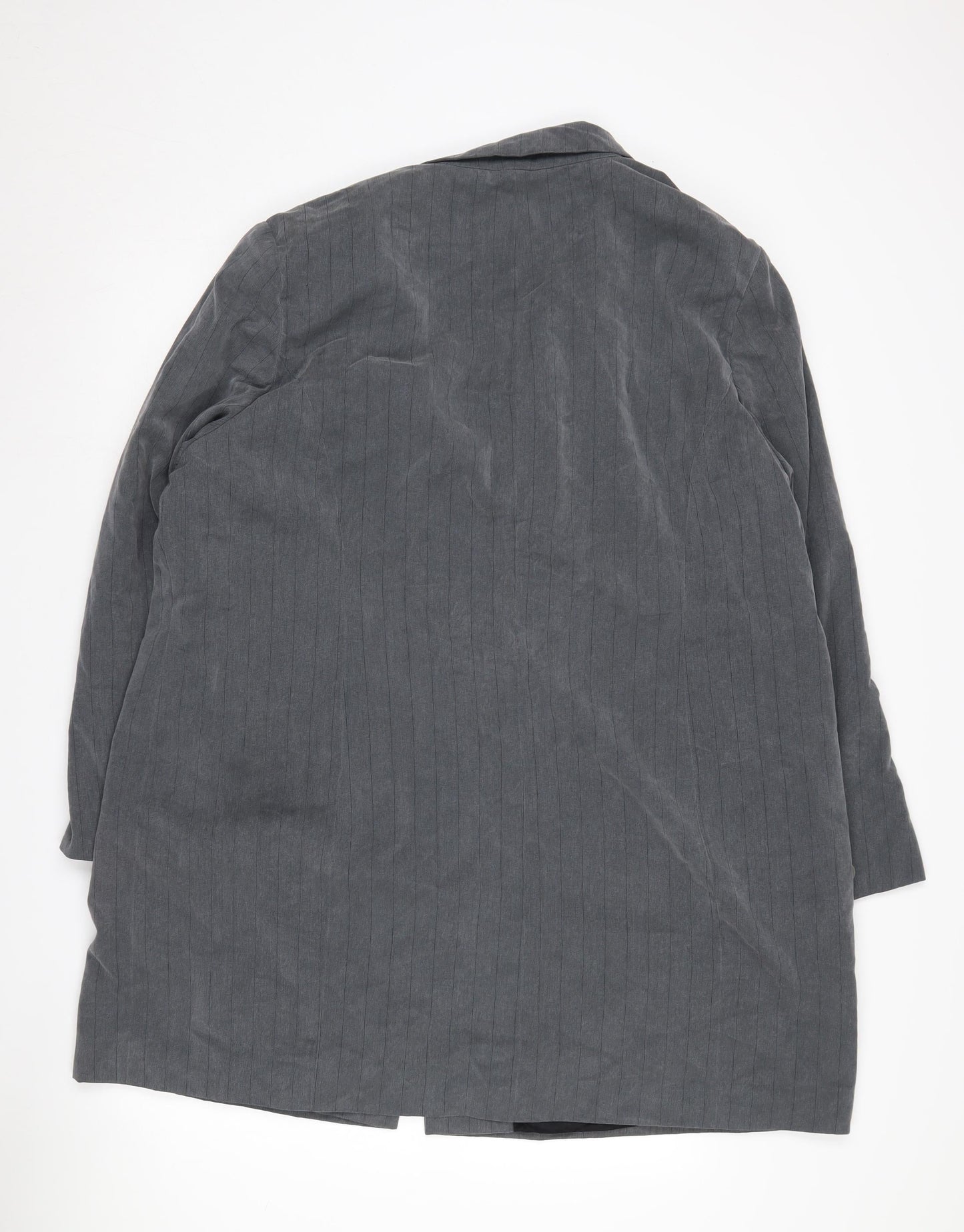 Ann Harvey Women's Grey Pinstripe Blazer Size 22