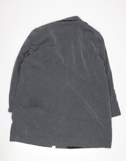 Ann Harvey Women's Grey Pinstripe Blazer Size 22