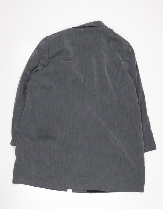 Ann Harvey Women's Grey Pinstripe Blazer Size 22