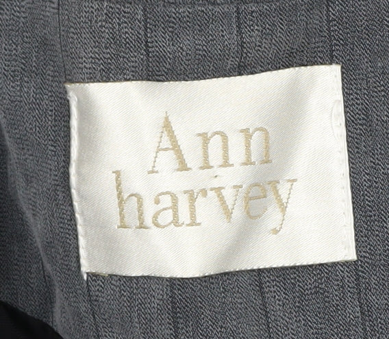 Ann Harvey Women's Grey Pinstripe Blazer Size 22