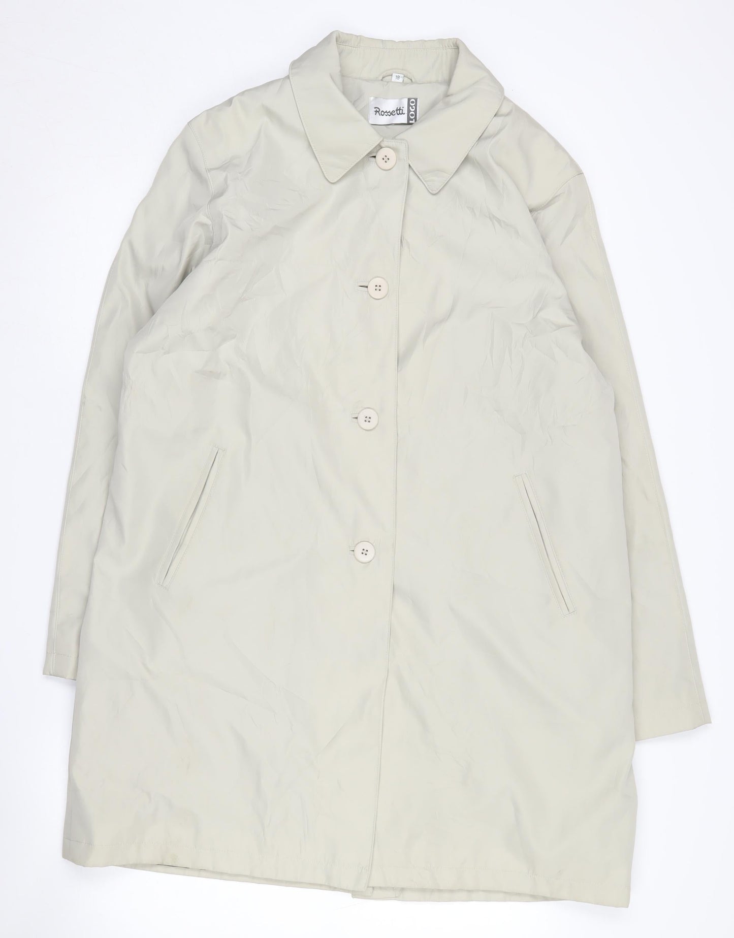 Womens UK Size 18 Rossetti Ivory Overcoat