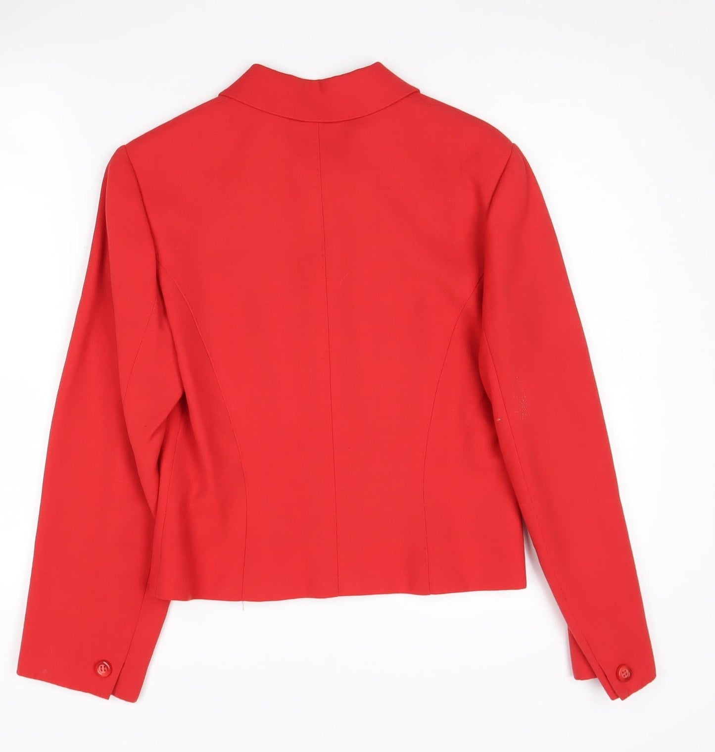 Sportmax Women's Red Wool Suit Jacket Size 12