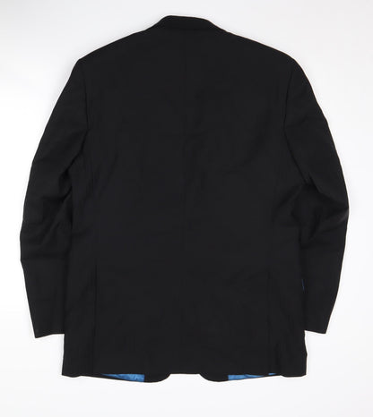 Mens UK Size 40 Daniel Hechter Regular Black Suit Jacket