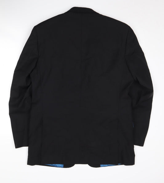 Mens UK Size 40 Daniel Hechter Regular Black Suit Jacket