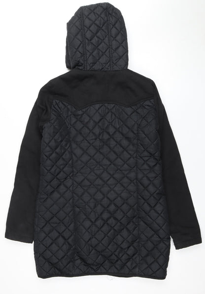 Womens UK Size S VERO MODA Black Quilted Coat