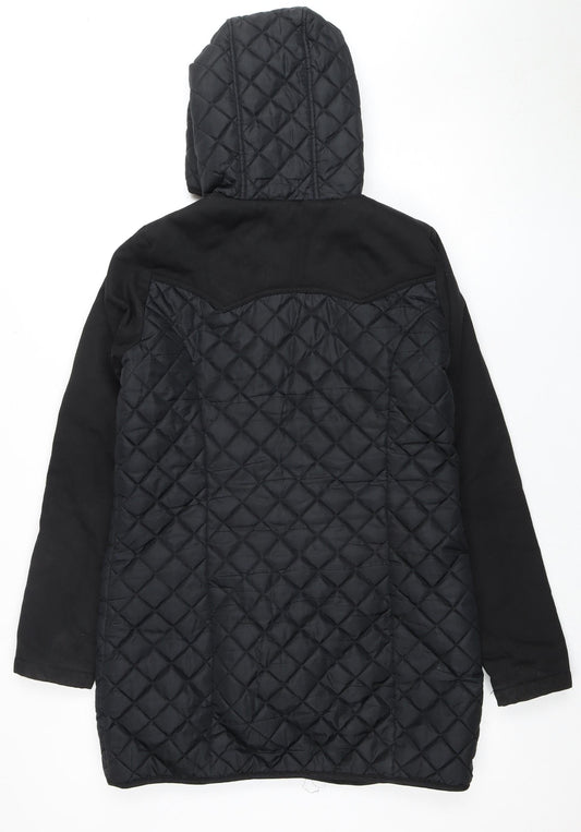 Womens UK Size S VERO MODA Black Quilted Coat