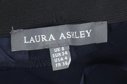 Womens UK Size 8 Laura Ashley   Black Trousers