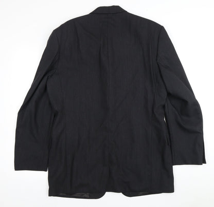 Mens UK Size 40 Pierre Cardin Regular Black Suit Jacket