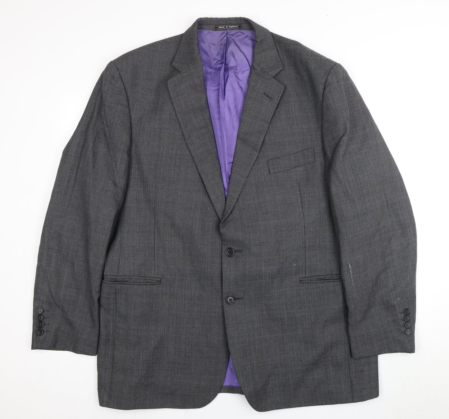 Austin Reed Men's Grey Blazer 46 Single-Breasted Formal