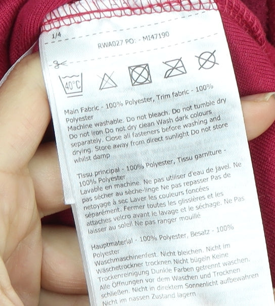 Regatta Women's Red Pullover Sweatshirt Size 12