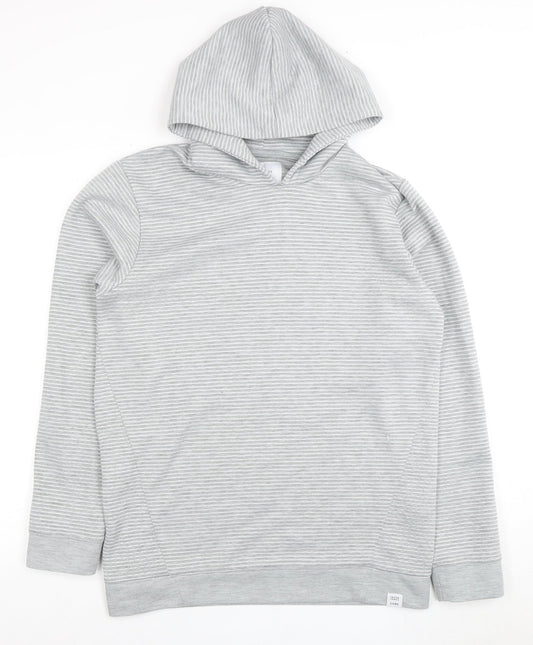 Mens UK Size M JACK & JONES Grey Pullover Hoodie
