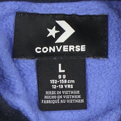 Converse Boys Blue Hoodie L - All Star Graphic Design