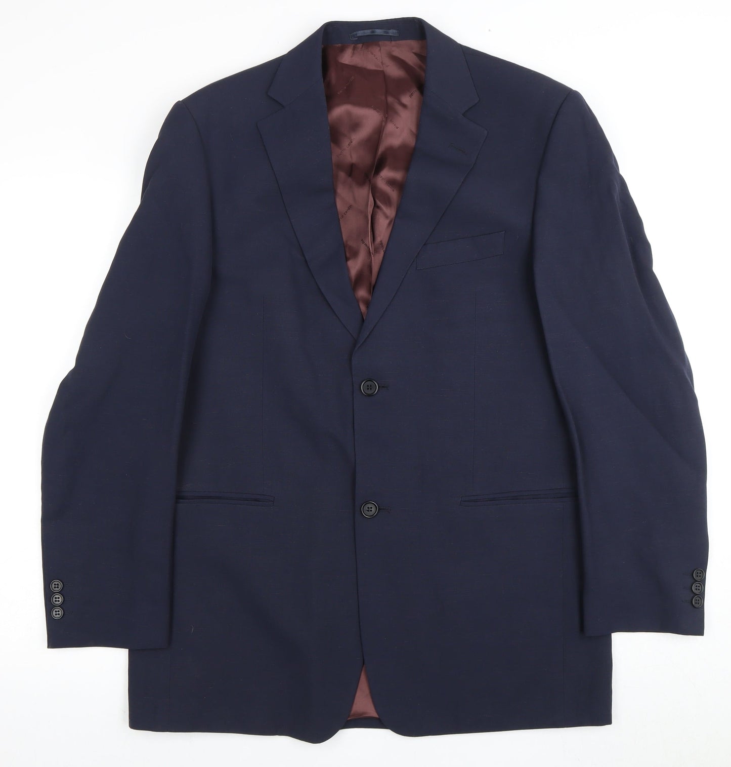 Mens UK Size 40 Pierre Cardin Regular Blue Suit Jacket
