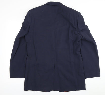 Mens UK Size 40 Pierre Cardin Regular Blue Suit Jacket