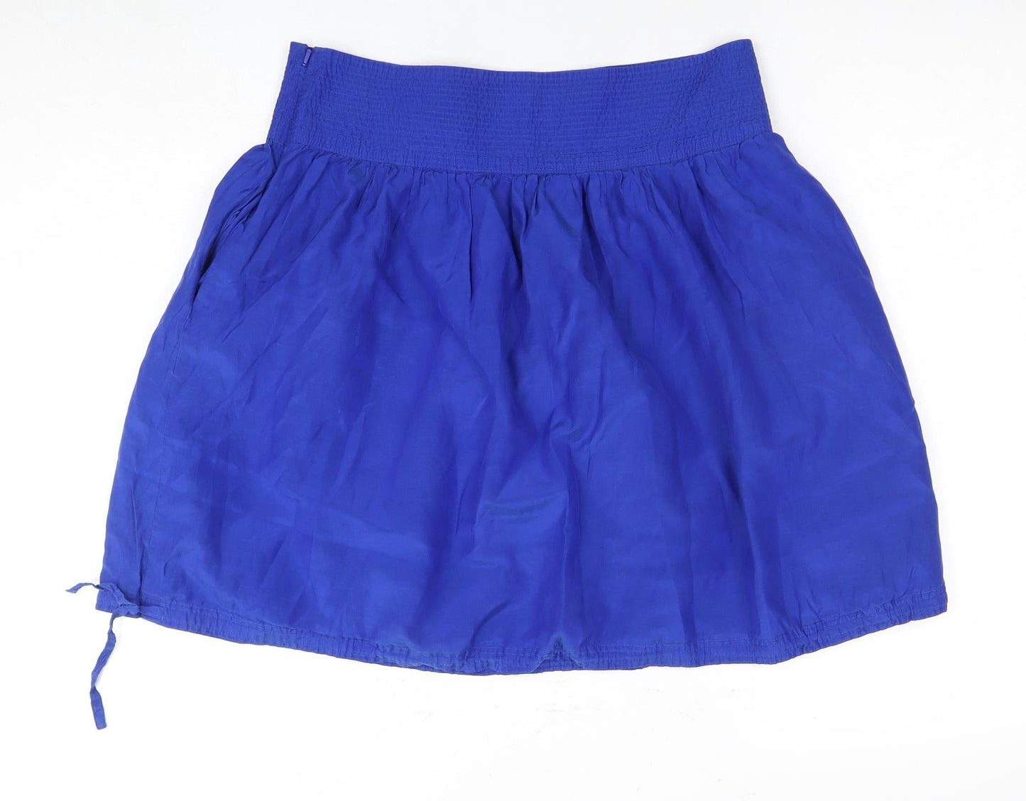 DKNY Jeans Women's Blue Silk Cotton Skirt Size 8