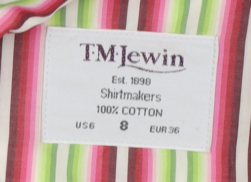 Womens UK Size 8 TM Lewin Multicoloured  Button-Up