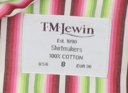 Womens UK Size 8 TM Lewin Multicoloured  Button-Up