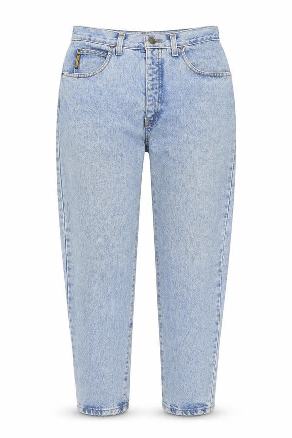 SiminT Women's Blue Mom Jeans, Size M, Vintage Denim