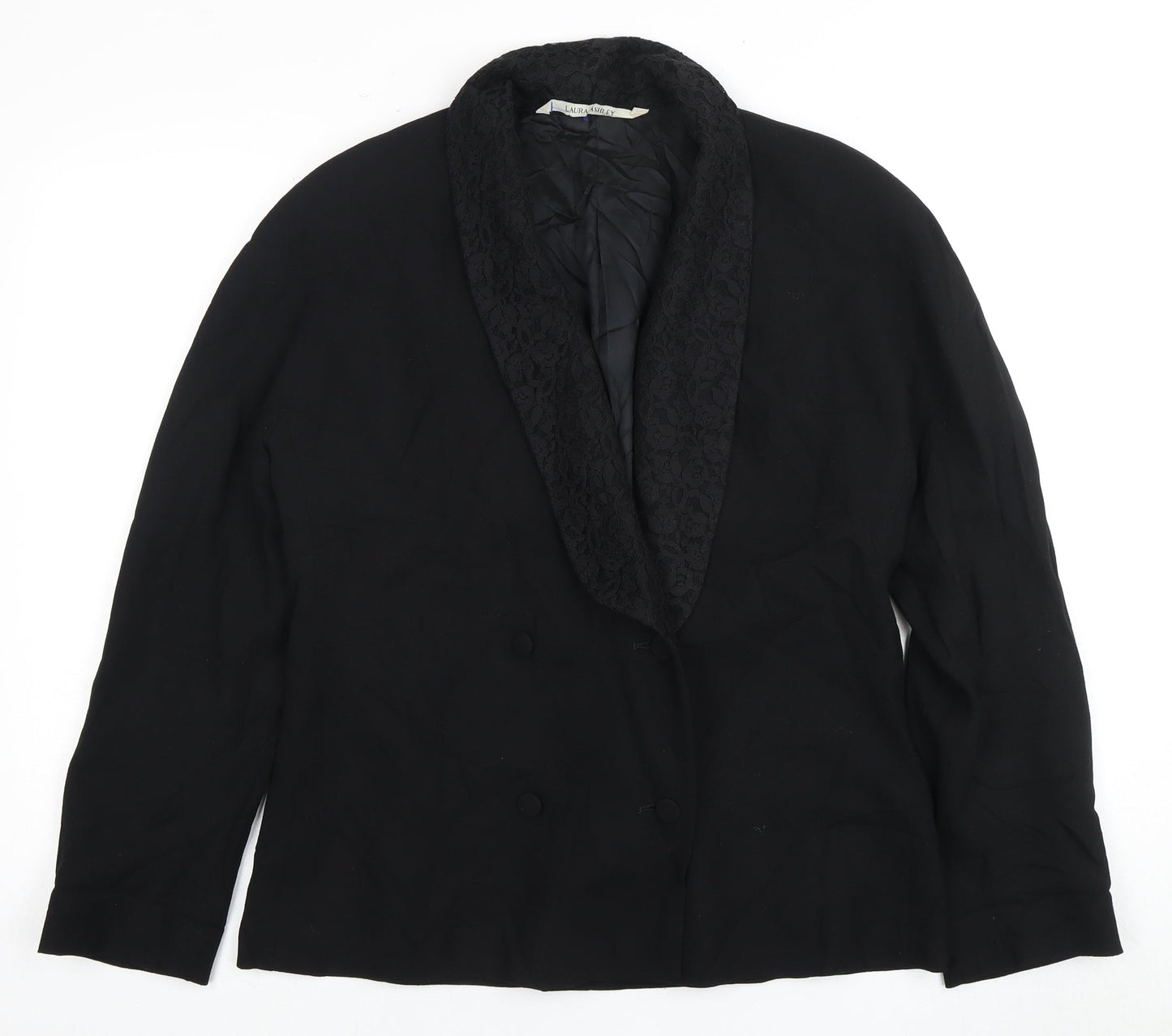 Womens UK Size 14 Laura Ashley Regular Black Blazer