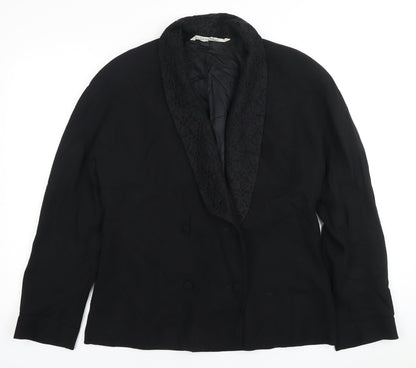 Womens UK Size 14 Laura Ashley Regular Black Blazer