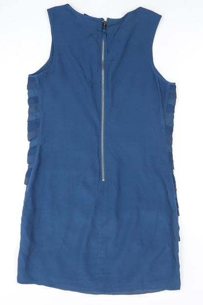 Armani Exchange Women's Blue Shift Dress, Size 6, Sleeveless
