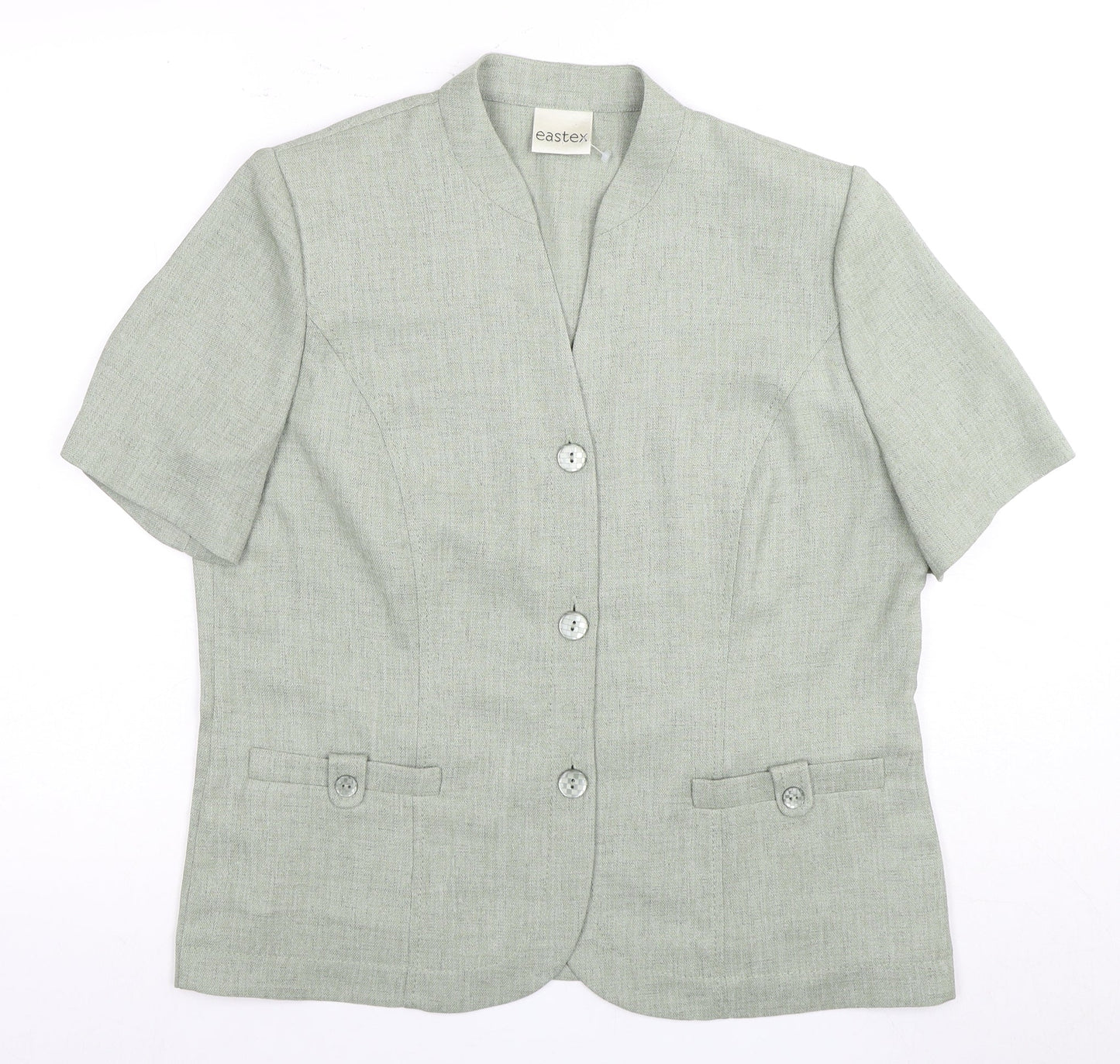 Eastex Women’s Green Suit Jacket, Size 14, Classic Style